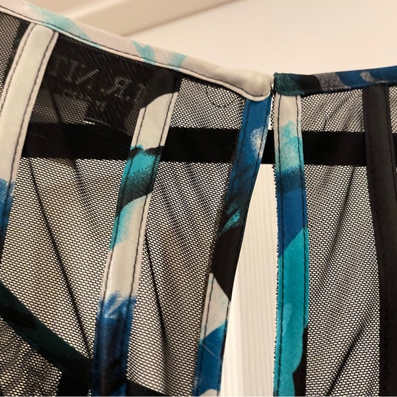 J.R. Nites Striped Midi Dress with Belt, 22W - Picture 11 of 15